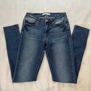 KanCan Women's Medium Wash Mid Rise Skinny Leg Denim Jeans | Size 25